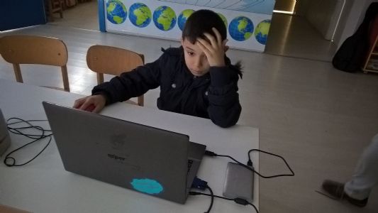 D�� Bah�esi �lkokulu ��rencileri D�nya Kodlama Saati Etkinliklerinde